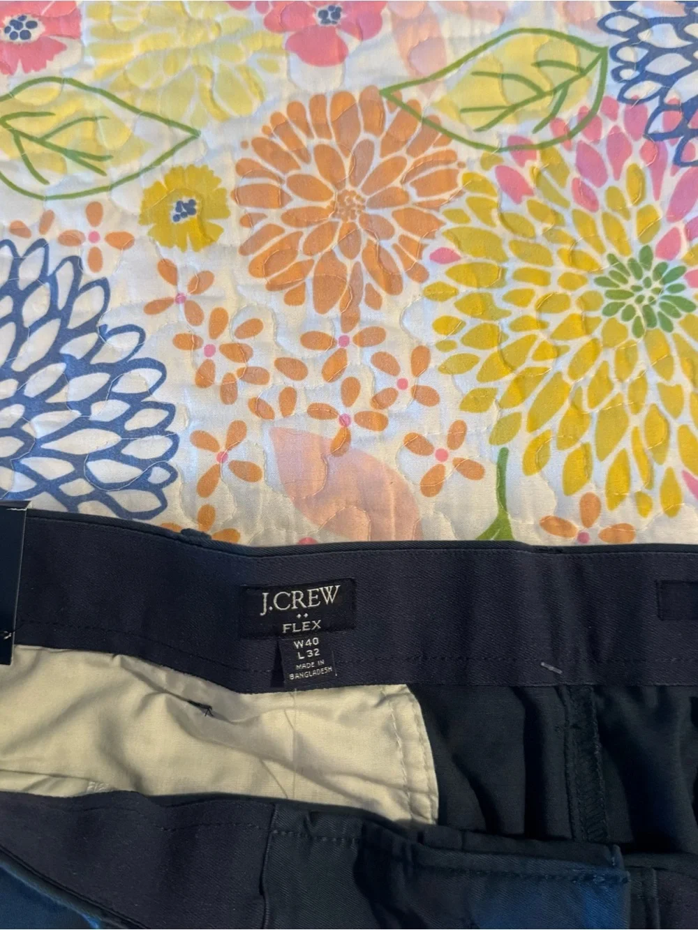 NWT 40x32 men’s jcrew Slim-fit TruTemp365 chino pant Deep midnight